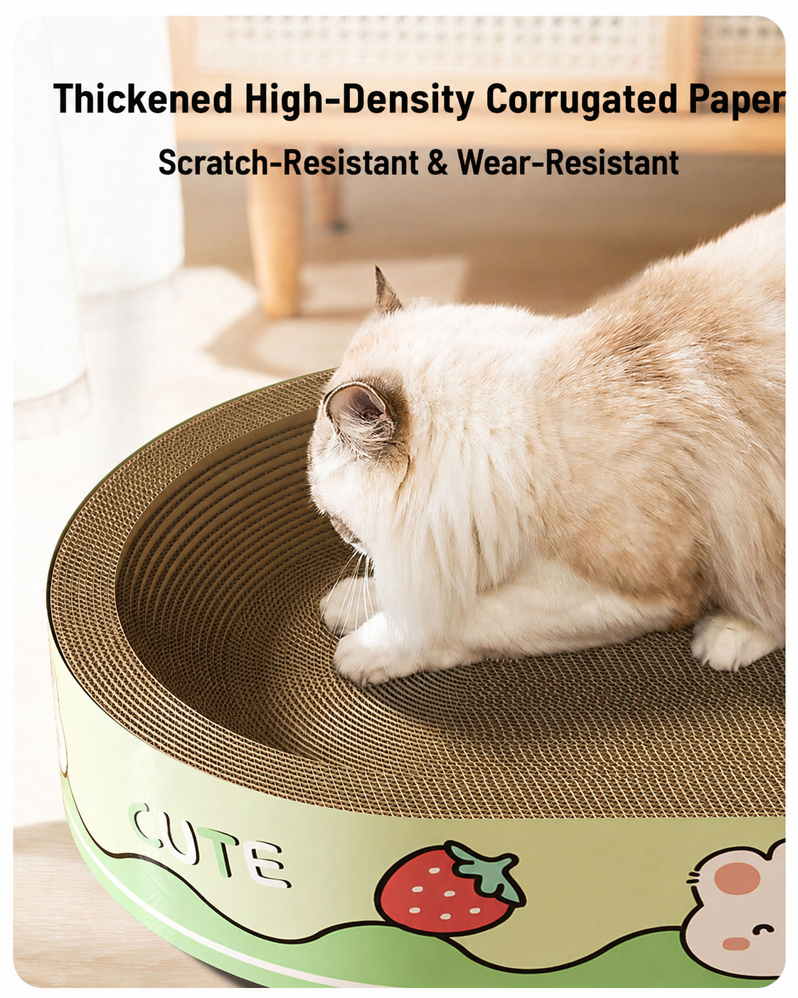 Scratch-Resistant Cat Bed
