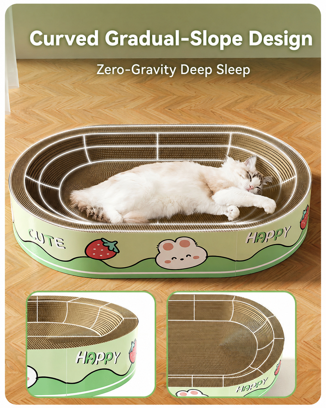 Scratch-Resistant Cat Bed