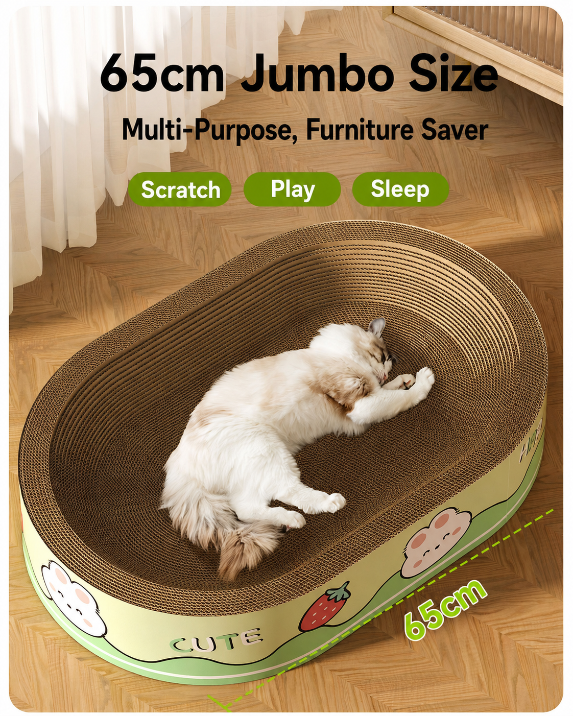 Scratch-Resistant Cat Bed