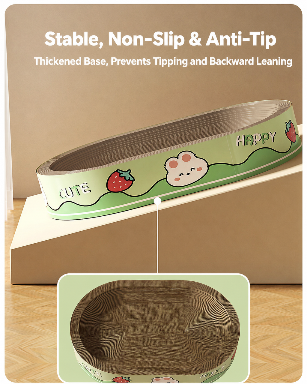 Scratch-Resistant Cat Bed